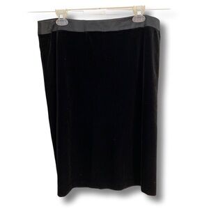 JS Collections Black Velvet Skirt Size 16
